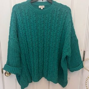 Umgee cable knit sweater Size Large